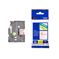 BROTHER TZe-222 9mm TZe-Tape Red on White