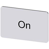 SIEMENS 3SU19000AD810DJ0 Labeling Plate, On INSCR. LABEL, SILVER 17.5 X 27MM, ON