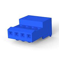 AMP Connectors - TE Connectivity 3-641192-4 Receptacle Housing RCPT 4P 26 AWG BLU