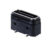 Same Sky (formerly CUI Devices) UJ20-C-V-G-SMT-P16-TR-65 USB Type C Type C, 2.0, Vertical, Gold Plated 3u, Surface Mount, 16 pin, IP65