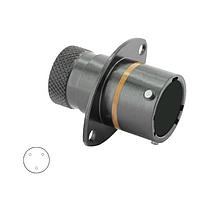 Eaton Souriau-Sunbank 8STA00435PC Connectors Square Flange Receptacle - size 4 - 3 contacts - Male