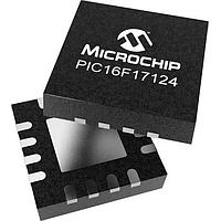 Microchip Technology PIC16F17124-E/7N MCU's 7KB Flash, 512B RAM, 128B EEPROM, 12b Diff. ADCC, 1xOP-AMP, 2x16-bit dual PWM