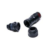 Amphenol LTW CD-09BMFA-QL8SP0 Standard Circular Connector X-Lok, Middle Size, Plastic, 5A, 09 pins, Male Connector, Female Contact, Straight, Push Lock, Crimp, Field Installable, F6.0 - F8.0mm, IP68