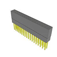 Samtec ESQ-118-24-G-D Sockets Elevated Socket Strip, 0.100" Pitch