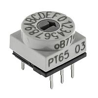 APEM PT65103 Rotary Switches Hexadecimal rotary code