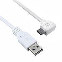 Qualtek Electronics 3021087-03 USB 2.0 USB 2.0 M TO M ANGLD 3FT CORD WHITE