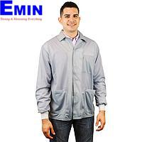 Desco 73782 Jacket with Knitted Cuffs (Grey, 4X-Large)