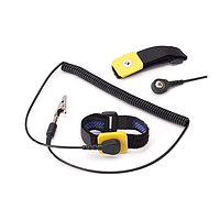 Statico S0102-12C Adjustable Wrist Grounding Strap (12ft Coil cord; 1 /8”(4mm) Snap)