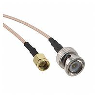 Amphenol RF 245101-07-12.00 RF Cable Assemblies BNC St Plug to SMA Strt Plug RG142 12in