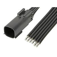 Molex 216288-1062 Single Ended MX150 P-S DR 6ckt 300mm Sn Sld Cbl