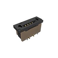 Amphenol FCI SFW4S-2STMAE1LF Board Mount 1.00mm Flex Connector, SFW Straight series, 4 Position, Top Entry Surface Mount, ZIF, Gold plating with Mount Plate