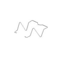 Schrack - TE Connectivity 2071566-8 Sockets Metal retaining clip for PCB socket, relay height 28mm