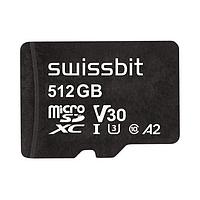 Swissbit SFSD512GN1AM1TB-E-XG-211-STD MicroSD Cards Industrial microSD Card, S-50u, 512 GB, 3D TLC Flash, -25C to +85C