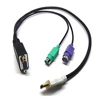 Lantronix 500-198-R-ACC I/O Cables CABLE AY SPIDER DUO PS/2 LOCAL STD 21.6