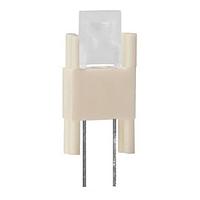 BIVAR RL23105RD LED Circuit Board Indicators Vertical LED Assembly, 0.31 in. Length, Rectangular 2x5mm LED, Red, Diffused Lens, White Nylon.
