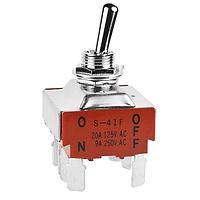 NKK Switches S41F Medium capacity standard size toggles 20A 125-250VAC 20VDC 4PST ON-OFF QC