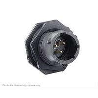 Eaton Souriau-Sunbank UTSX712D3PY32 Receptacles Jam nut receptacle & hold down clips,without backshell, with 3 male PCB contacts, IP68/69K in unmated conditions, keying Y