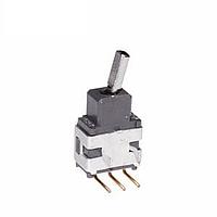 NKK Switches A12HH Process Sealed Subminiature Toggles SPDT ON-ON .248 FLAT RIGHT ANGL PC .4VA