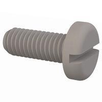 Essentra Components 011032P050PC Slotted Pan Slotted Screw, #10-32 Thread, 1/2 Lg