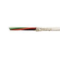 Alpha Wire 2824/5 WH005 Control Cable 22 AWG 5 Conductor high-low temperature cables, Shielded, 100 ft  - White