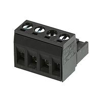Molex 39520-0004 Plugs 5.0MM EURO PLUG RA BLK 4CKT