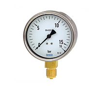 WIKA 213.53(20 Bar,dial 63,1/2"NPT bottom) Pressure Gauges