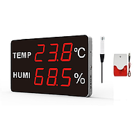 HUATO HE218A-EX+A01 LED display Thermometer Hygrometer/Data Logger (38.5 × 24.2 × 4.6 cm, Visual range: 20M)