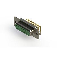 EDAC 630-M15-240-GN2 D-Sub Connectors - Standard Density Right Angle D-Sub Connector