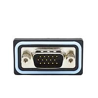 NorComp HDF-R15-113L461 High Density D-Sub Connectors 15 pin R/A solder M FL 4-40 thrd brkt