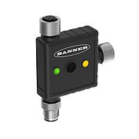 Banner Engineering R45C-B22-SQ Discrete I/O to PICK-IQ R45C Series: In-Line Converter; Voltage: 18-30 V dc; IP65/IP67/IP68; Female #1: Discrete IO; Male: PICK IQ; Female #2: PICK IQ