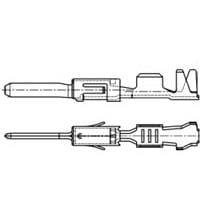 AMP Connectors - TE Connectivity 963900-4 Terminals MICRO-T FLA-STE 1,6