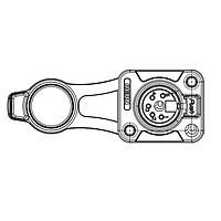 REAN RRX5F-Z-001-0 Receptacles 3P F XLR RCPT D-FLNG IP65 BLACK/TIN