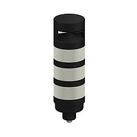 Banner Engineering TL70BGRAQ8 Modular Tower Light TL70 Tower Light; Black Housing: 3-Color Audible Indicator; Voltage: 12-30 V dc; Environmental Rating: IP65; Input: Bimodal; Colors: Blue Green Red; 8-pin M12 Integral QD