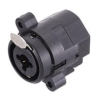 Amphenol Audio ACJC10S BULK Receptacles 1/4" XLR Dual Chassis Mount C Type Stereo Solder Contacts Latching Switching XLR