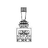 Honeywell 64AT203-1M Toggle Switches 4PDT 3POS T TypTERM LOCKING LVR TOGG SW
