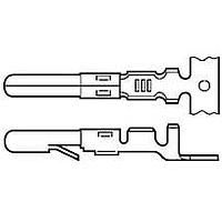 AMP Connectors - TE Connectivity 163301-6 (Cut Strip) Contacts PIN PRE-TIN Cut Strip of 100
