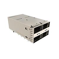 Amphenol Commercial Products U95R175407LLH1B QSFP Connectors QSFP56 2X1 Cage & Connector Assy with Heatsink and LP