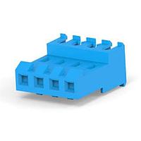AMP Connectors - TE Connectivity 3-640595-4 Receptacle Housing 4 POS RECPT 26 AWG FEED THRU
