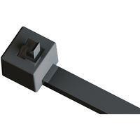 Essentra Components WIT-50RR-UVB-M Releasable Cable Tie,Release,UV Blk,8 in Lg,50Lb