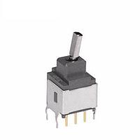NKK Switches A22HB Process Sealed Subminiature Toggles DPDT ON-ON .248 FLAT STRT BRKT PC .4VA