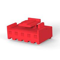 AMP Connectors - TE Connectivity 4-1123722-5 Plug Housing 3.96 EP PLUG H SG 5P(RED)
