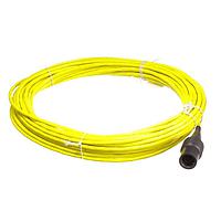 Amphenol Wilcoxon R6Q-0-J9T2A-64 Sensor Cables / Actuator Cables MIL-C-5015, 2 socket, IP 68, high temperature (200 degrees C), non-isolated, blunt cut, twisted pair, braided shield, yellow, Teflon jacket, 64 ft.