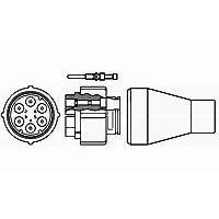 Raychem - TE Connectivity 863024-1 Connectors LGH PLG ASY HV 7 PIN