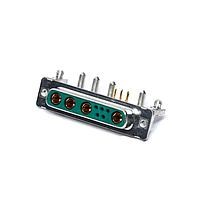 Amphenol CONEC 3009W4SCT56N40X Mixed Contact D-Sub Connectors 9W4 SOLDER CUP FEMALE R/A 20 AMP