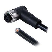 Same Sky (formerly CUI Devices) CDM1257-04D-01FRA-2M -67 Sensor Cables / Actuator Cables Angled,Shielded,D-Code 4PIN ,Screw Copper alloy,PVC 2.0M