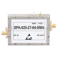 Fairview SPA-020-27-04-SMA High Power Amplifier at 4 Watt P1dB Operating From 1 GHz to 2 GHz with 35 dB Gain, 45 dBm IP3 and SMA