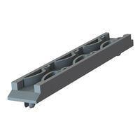 Essentra Components TRCG-3.925 Snap-In Card Guide,Tension,Black,3.925 in Lg