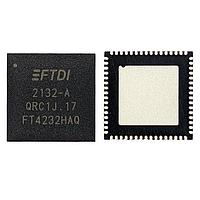 FTDI Chip FT4232HAQ-TRAY USB to UART USB Hi-Speed to Quad Channel Serial UART/JTAG/SPI/I2C IC, Automotive, QFN-64, Tray.