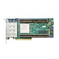 Bittware XUPP3R-0049 Accelerator Cards Xilinx VU9P Speed Grade -3 UltraScale+ 3/4-Length PCIe Board with 4x QSFP28 and 4x Dual x18 288Mb QDRII+ DIMMs with Dual-Slot High-Performance Passive Heatsink