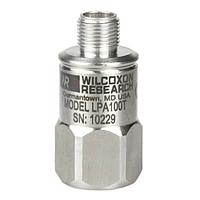 Amphenol Wilcoxon 786T Acceleration Sensor Modules Top exit, dual output: acceleration, 100 mV/g, +/-5% sensitivity tolerance; temperature, 10 mV/C (2 to 120C), 3 pin MIL-C-5015 connector